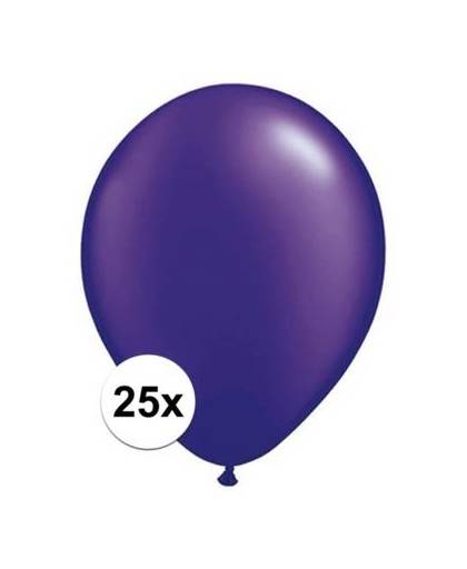 Qualatex ballonnen parel paars 25 stuks
