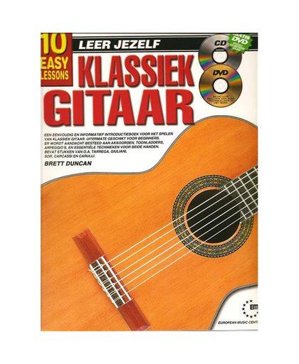 Leer Jezelf klassiek gitaar incl cd en dvd