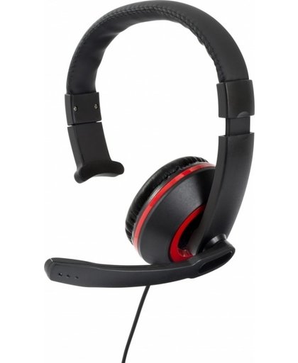 Gioteck XH-50 Wired Mono Headset (Black/Red)