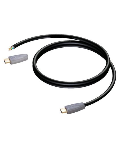 Procab HDM100 HDMI kabel met open eind 10m