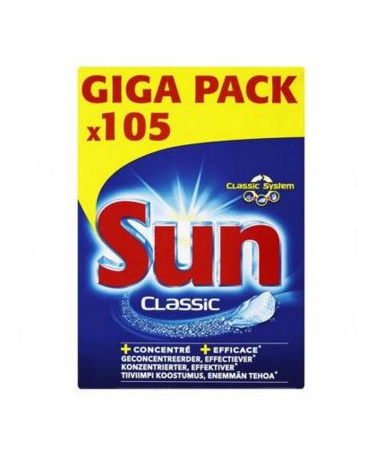 Sun Classic vaatwastabletten - 105 stuks