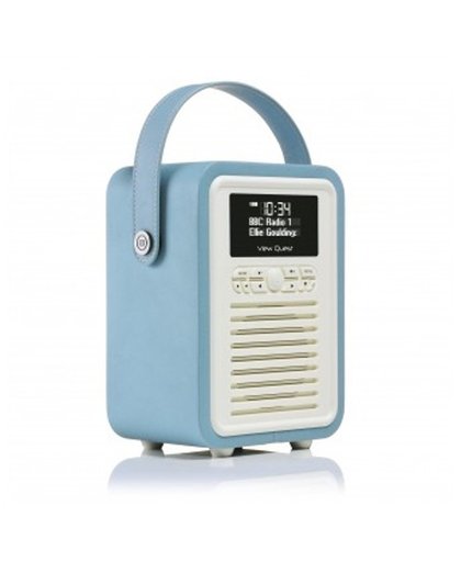 View Quest Retro Mini Bluetooth radio blauw