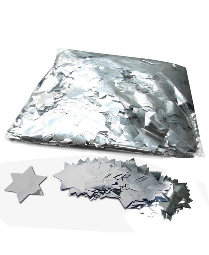 Magic FX metallic confetti kilozak stervormig zilver
