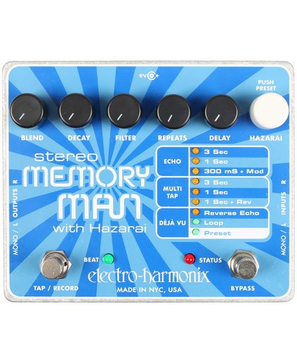 Electro Harmonix Stereo Memory Man Hazarai Delay effect