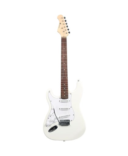 Dimavery ST-203 LH WH elektrische gitaar linkshandig wit