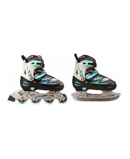 Nijdam junior skate/schaats maat 31-34 - semi-zachte schoen - blauw