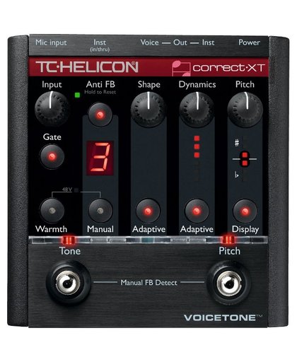 TC Helicon VoiceTone Correct XT effectpedaal