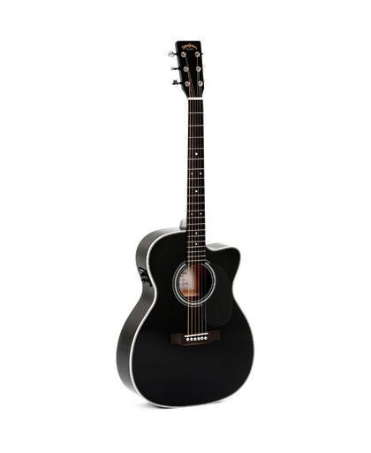 Sigma Guitars 000MC-1STE-BK+ elektrisch-akoestische gitaar