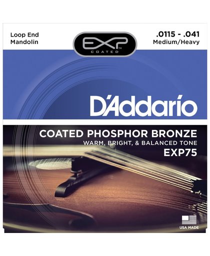 Daddario EXP75 snarenset voor mandoline
