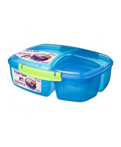 Sistema lunchbox Triple Split - blauw