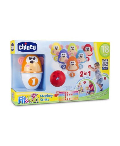 Chicco bowlingset aapje