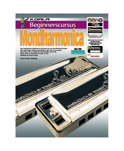 Koala Beginnerscursus Mondharmonica incl. CD/2DVD/DVD-ROM