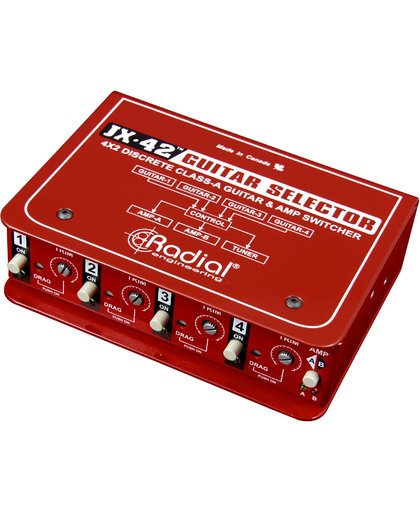 Radial JX-42 Compact Switcher signaal splitter voor gitaar