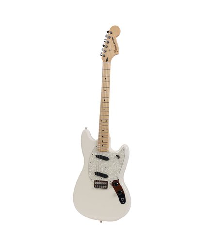 Fender Mustang Olympic White MN elektrische gitaar