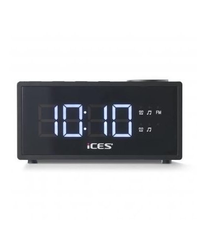 Ices Electronics wekkerradio ICR-240 - zwart