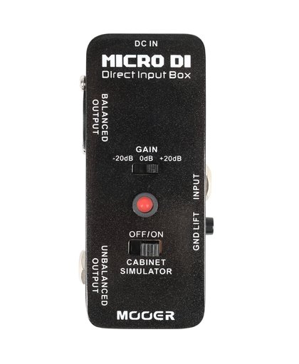 Mooer Micro DI box en preamp