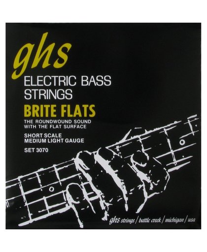 GHS 3070 Short Scale Brite Flats snarenset voor elektrische bas