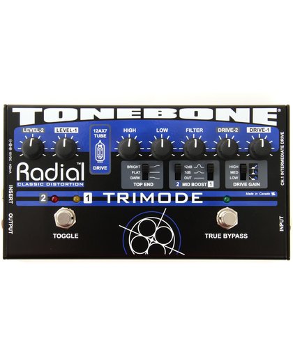 Radial Tonebone Trimode buizen distortion effectpedaal
