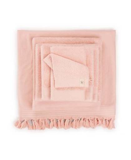 Walra badtextiel soft cotton roze 550 gr/m²-handdoek (50 x 100 cm)