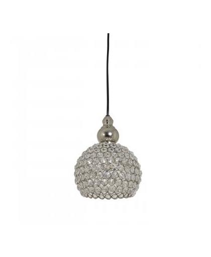 Light & Living Eva hanglamp - kristal - nikkel - Ø17 cm