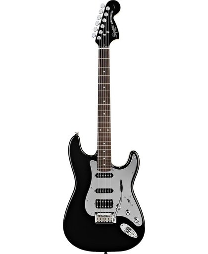 Squier Black And Chrome Standard Stratocaster HSS Black