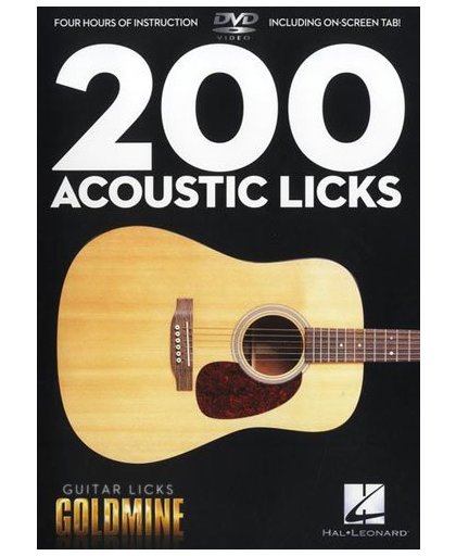 Hal Leonard Guitar Licks Goldmine 200 Acoustic Licks