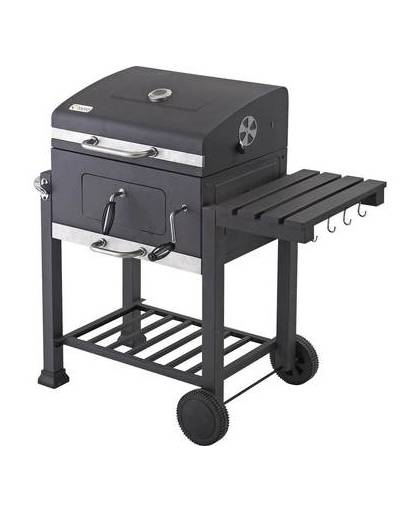 Tepro toronto afsluitbare houtskool barbecue grillwagen rvs/zwart