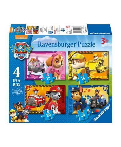 Ravensburger PAW Patrol puzzelset Puppies op pad - 12 + 16 + 20 + 24 stukjes