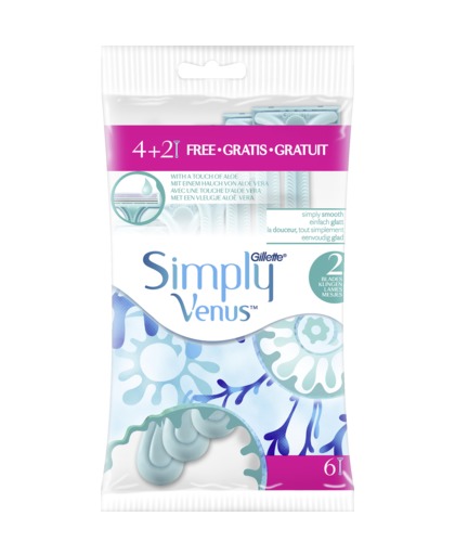 Gillette scheermesjes 4+2 Simply Venus
