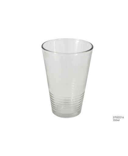 Drinkglas ribbel 350ml 6 st