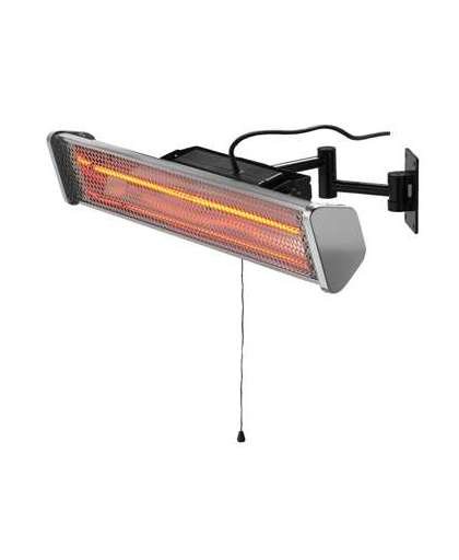 Patio heater wandmodel - aluminiumkleur