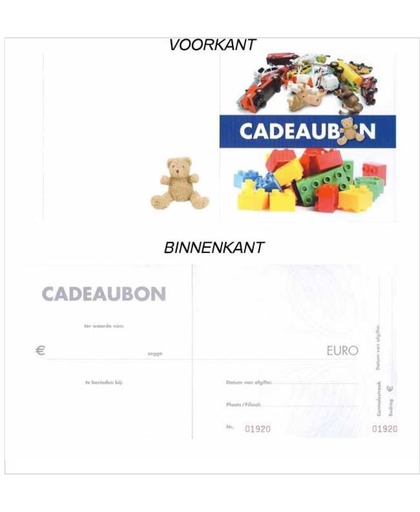 Cadeaubon +envelop kind 10 st