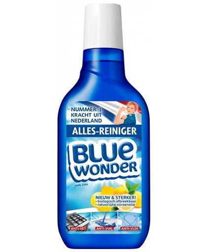Blue Wonder allesreiniger 750ml blauw