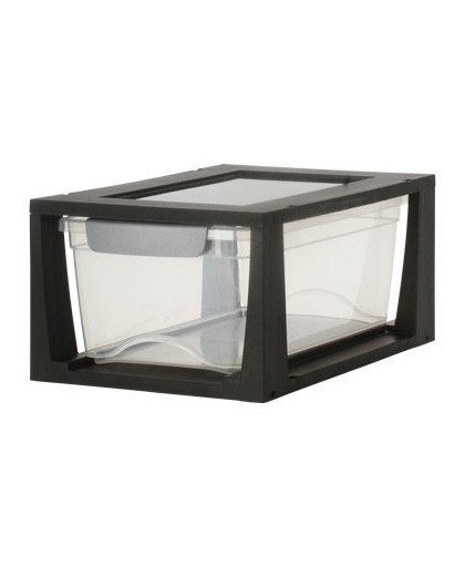 Sunware Omega drawer unit - 6 l - transparant/zwart