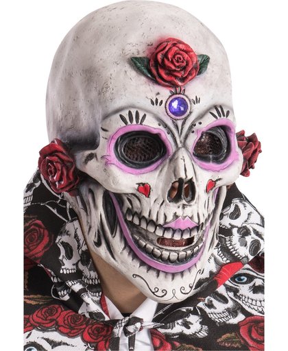 Dia de los Muertos geschminkt masker voor volwassenen - Verkleedmasker