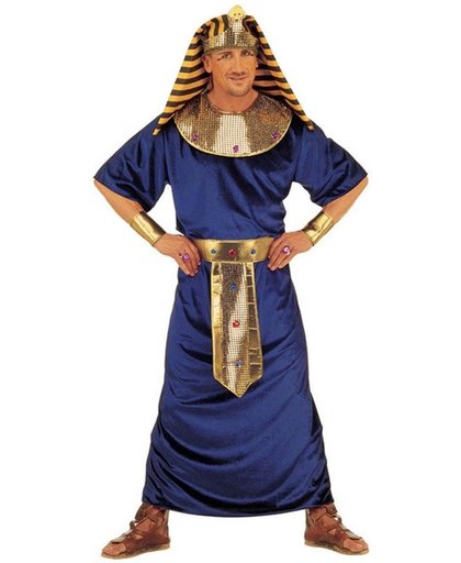 Blauw en goudkleurig Egyptische farao kostuum voor mannen