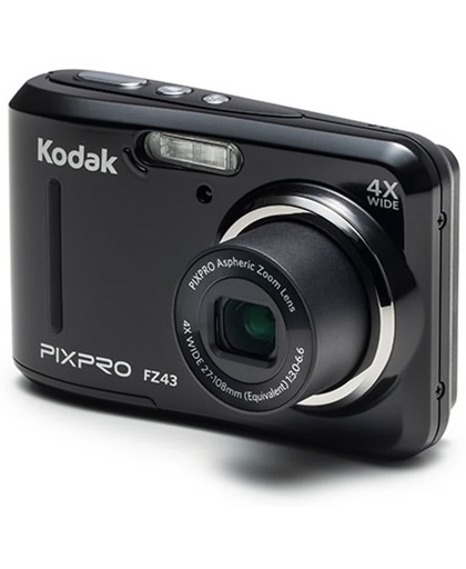 Kodak PIXPRO FZ43-BK Compactcamera 16.15MP 1/2.3" CCD 4608 x 3456Pixels Zwart compact camera