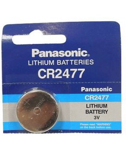 1 Stuk - Panasonic Professional CR2477 P120 3V 1000mAh Lithium knoopcel (Let op. Anders dan CR2477N)