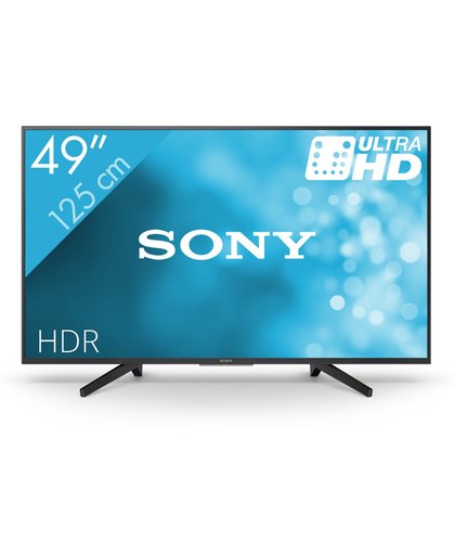 Sony KD-49XF7000 LED TV 123,2 cm (48.5") 4K Ultra HD Smart TV Wi-Fi Zwart