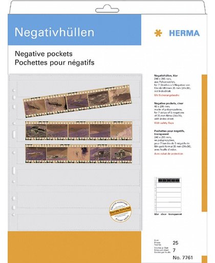 HERMA 7761 opslag van fotonegatieven en dia's 25 pagina's Negative storage page