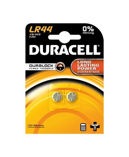 Duracell Specialty alkaline knoopcelbatterij - LR44 - 2 stuks