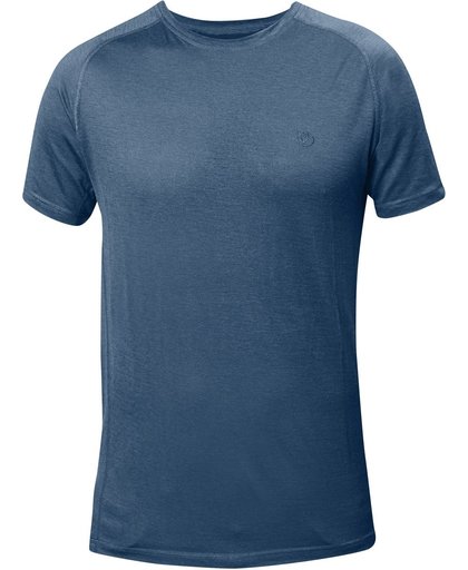 Fjallraven Abisko Trail T-shirt - heren - T-shirt - maat L - blauw