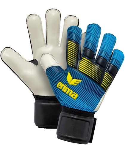 Erima Skinator Protect Keepershandschoenen Keepershandschoenen - Unisex - blauw/geel/zwart Maat 9