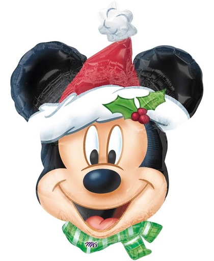 Mickey Mouse Kerstmis Ballon (zonder helium)