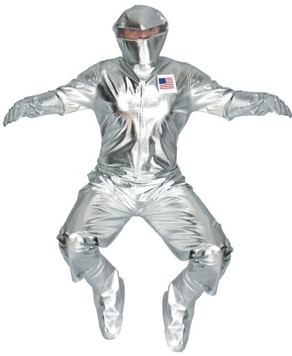 Zilverkleurig astronauten kostuum voor volwassenen - Verkleedkleding