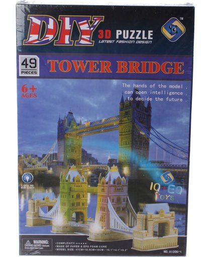 Jonotoys 3d Puzzle Tower Bridge Met Licht: 48-delig