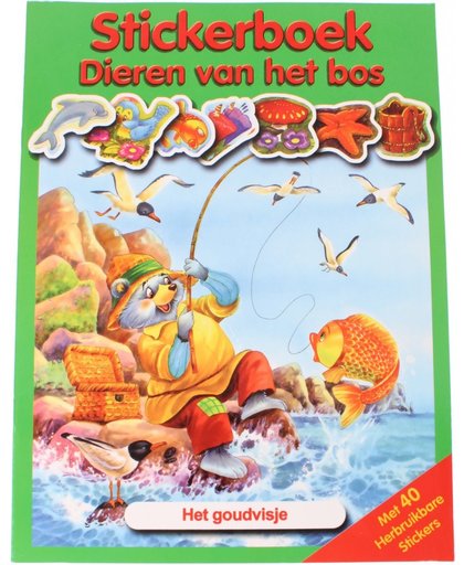 Flash Stickerboek Dieren Van Het Bos: Het Goudvisje
