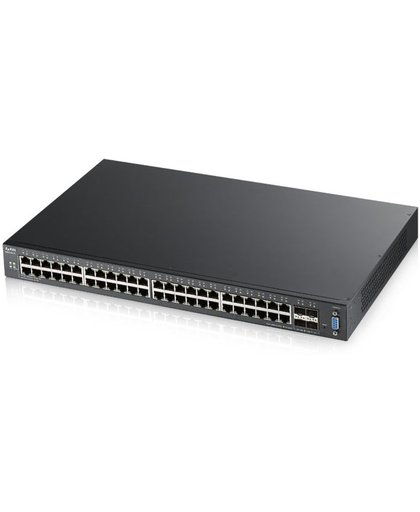 ZyXEL XGS2210-52 Managed L2 Gigabit Ethernet (10/100/1000) Zwart 1U