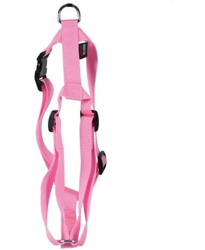 Martin sellier tuig voor hond basic nylon roze 10 mmx25-35 cm