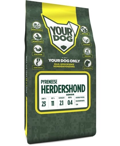 Yourdog pyrenese herdershond  hondenvoer senior 3 kg
